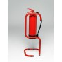 Подставка держатель для огнетушителя напольная, красная- сталь