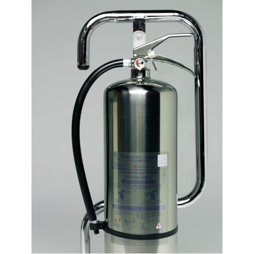 Подставка держатель для огнетушителя напольная, нержавеющая сталь